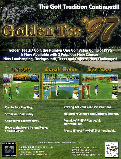 Golden Tee '97 (v1.20) Arcade Game Cover